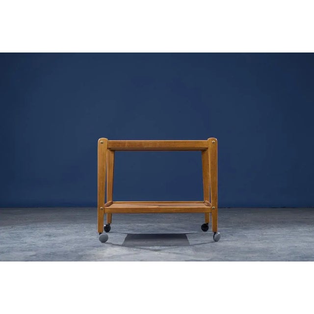 1960s Mid-Century Danish Teak Serving Trolley, 1960s For Sale - Image 5 of 8