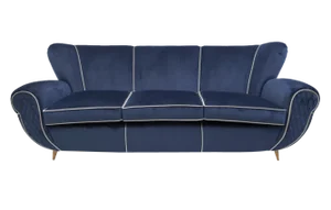 Art Déco Sofa in Velvet by Guglielmo Ulrich, Italy, 1940s