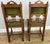 Antique French Oak Floral Upholstered Chairs, Set of 2 For Sale - Image 5 of 11