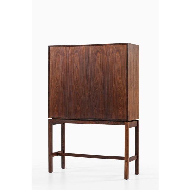 Brown Cabinet in Brass and Rosewood by Børge Mogensen, 1960s For Sale - Image 8 of 9