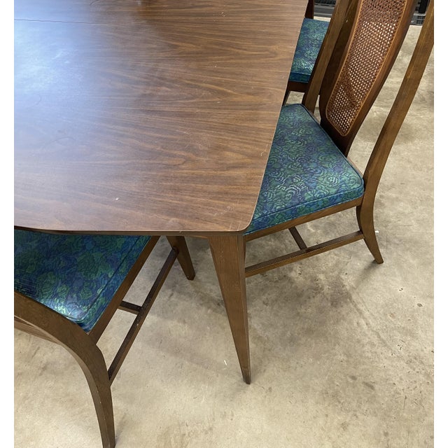 1970s 1970s Dining Table Set With 6 Chairs - Southern Square Collection For Sale - Image 5 of 6