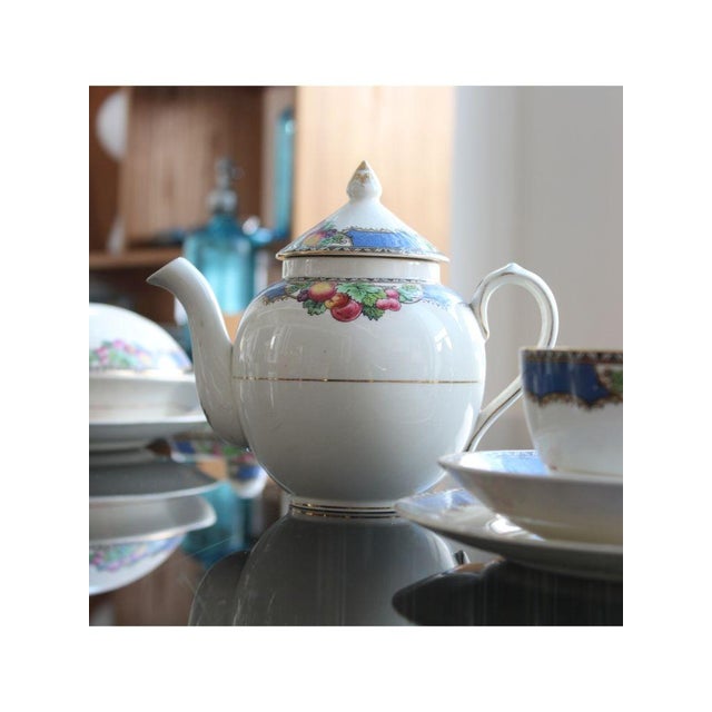 Red Breakfast Set for 1 from Orchard Booths Silicon China, 1920s, Set of 11 For Sale - Image 8 of 18