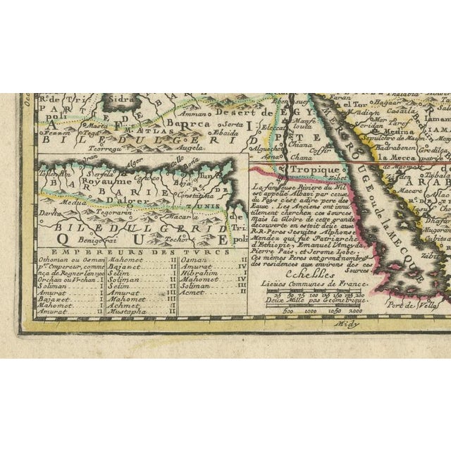 Ottoman Empire Map by Jean Chiquet, Paris, France, 1719 For Sale - Image 4 of 9