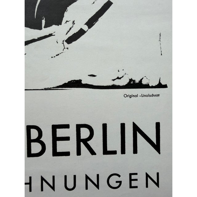 Black Heinrich Richter (1920–2007), Pärchen, Galerie Nierendorf Berlin, 1974, Vintage Exhibition Poster, Printed in Germany For Sale - Image 8 of 10