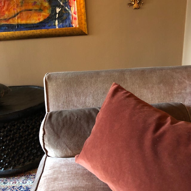 Pottery Barn Cotton Velvet Pillow Cover Chairish