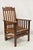 Antique Edwardian Mahogany Mechanical Reclining Slatted Morris Lounge Arm Chair. Circa Early 20th Century. Measurements:...