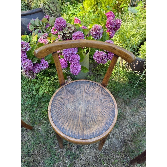 Wood Early 20th Century Thonet Style Cafe Bistro Chairs - Set of 3 For Sale - Image 7 of 7