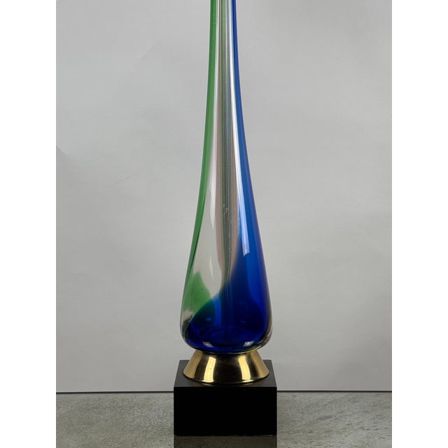 1960s 1960s Murano Glass Lamp Attributed to Fulvio Bianconi for Venini For Sale - Image 5 of 9