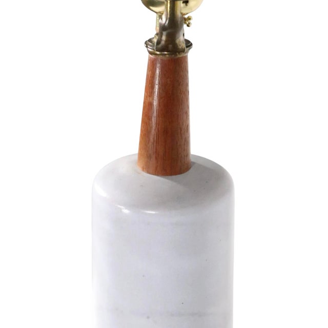 Mid Century Ceramic Table Lamp by Martz With Original Shade C 1950's For Sale - Image 15 of 15