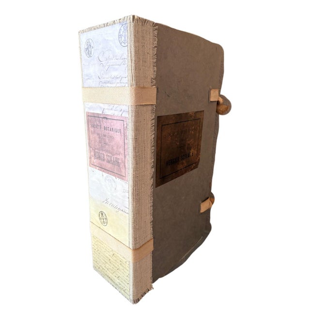 Restoration Hardware Oversized 18th C French Handcrafted Journal Large Decorative Book For Sale In Dallas - Image 6 of 12