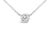 This 14K white gold pendant necklace, with its clean, minimalist design, exemplifies luxury and sophistication. Cradled in...
