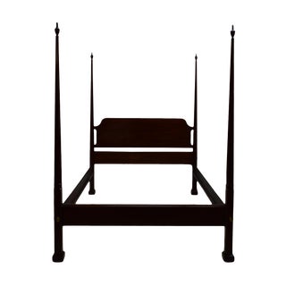 Henkel Harris Solid Mahogany Queen Poster Bed For Sale