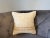 1990s Vintage Turkish Hemp Pillow, Natural Ivory Camel Band Cushion, Handwoven Anatolian Pillow With Insert, 16x16 In For Sale - Image 5 of 8