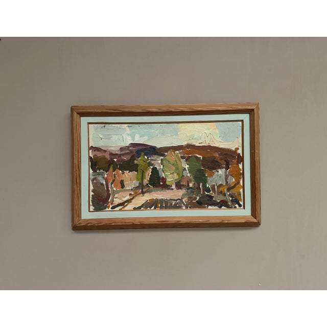 Olle Blomberg, Landscape, 1976, Oil Painting on Canvas, Framed For Sale - Image 6 of 18