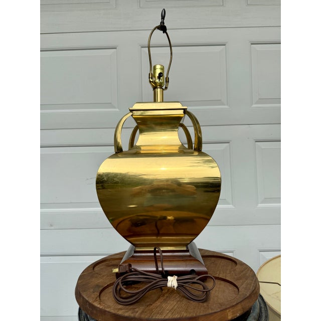 Traditional La Barge Brass Table Lamp For Sale - Image 3 of 8