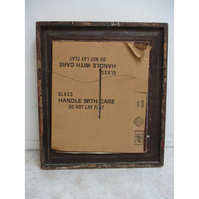 Italian Antique Italian Gold Gilt Carved Portrait Frame Oil Painting Antique For Sale - Image 3 of 12