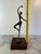 Vintage Abstract Bronze Ballerina Sculpture on Wood Base — Mid-Century Modern Figurative Art For Sale - Image 10 of 10