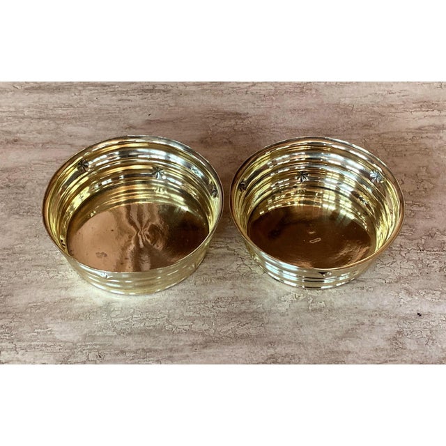Pair of Wiener Werkstatte Brass Bowls by Dagobert Peche For Sale - Image 4 of 13