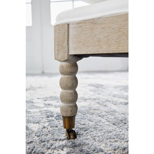 Rouleau Chaise Lounge, LiveSmart Peyton-Pearl For Sale - Image 10 of 12