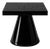 Popzlle Side Table in Black Lacquer by Alexandre Ligios For Sale