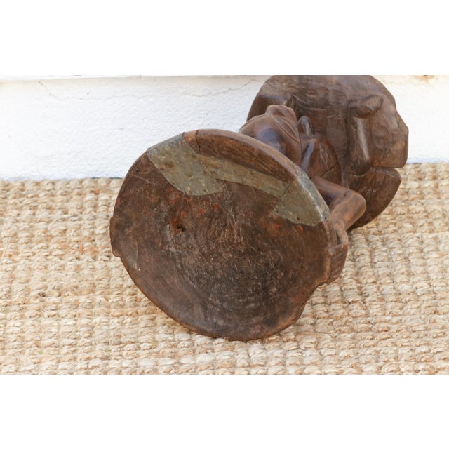 Antique African Luba Sculpture Stool For Sale - Image 9 of 11