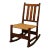 Antique L & J. G. Stickley Mission Oak Nursing Rocker For Sale