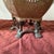 Japanese Vintage Japanese Moriage Pagoda Table Lamps With White Dots & Bronze Clawfoot Base - a Pair For Sale - Image 3 of 9