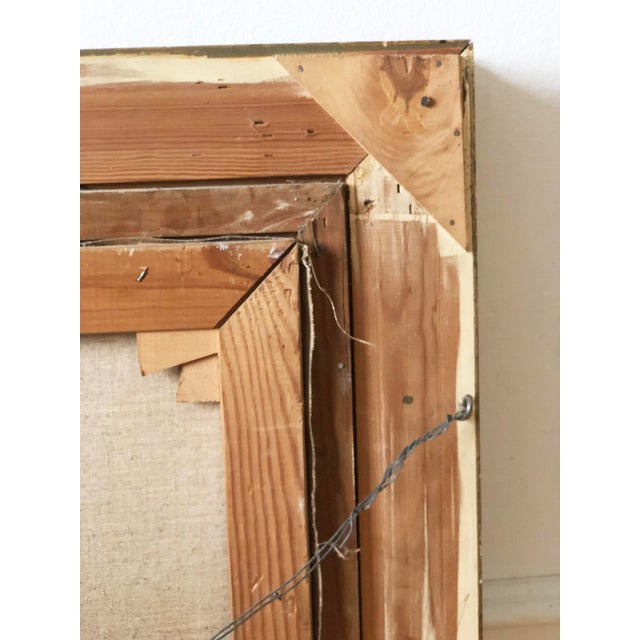 Vintage Original Cottage Oil Painting: Framed Countryside Wall Art For Sale - Image 11 of 11