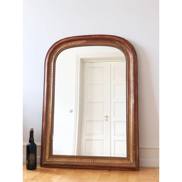 Large Antique French Louis Philippe Giltwood Mirror – Late 19th Century For Sale - Image 6 of 10