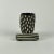 1990s 1990s Unusual Oval Shaped Pottery Vase With Geometric Forms in B/W Dots & Stripes Pattern For Sale - Image 5 of 9