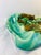 Rare Antique French Barbotine Majolica Turquoise Asparagus Serving Tray Platter Dish For Sale - Image 11 of 11