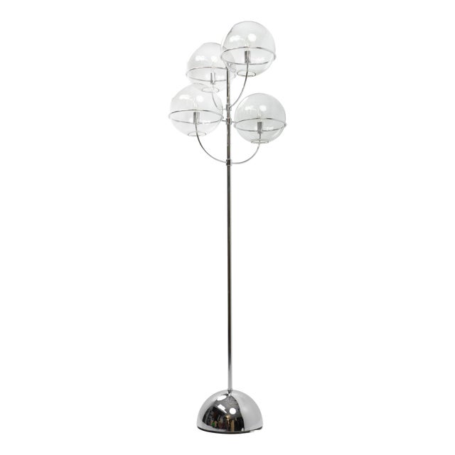 Vintage Lyndon Floor Lamp by Vico Magistretti for Oluce, 1970s For Sale