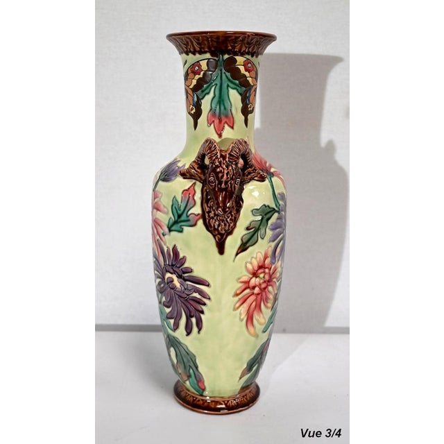 Vintage Colorful Ceramic Vase, 1930s For Sale - Image 11 of 18