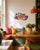 Vintage Painted 3D Style Tole Metal Fruit Wall Hanging Perfect for a Kitchen, Dining Room, Breakfast nook, etc.! The Apple...