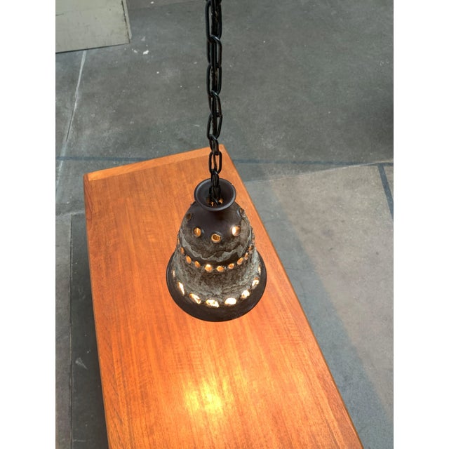 Mid-Century Modern Danish Brutalist Ceramic Pendant from Judi Kunst For Sale - Image 5 of 18