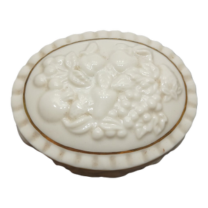 Lenox Trinket Dish Gold Detailing Fruit Motif 1998