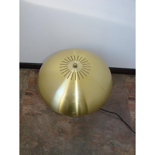 Gold Gilt Brass Mushroom Table Lamp, 1970s For Sale - Image 8 of 9
