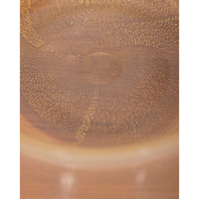 Glass Vintage Murano Glass Decorative Plate with Gold Leaf by V. Nason & C., 1980s For Sale - Image 7 of 8