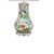 Colorful phoenix birds and flowering branches decorate this six-sided porcelain vase lamp, bringing pattern and warmth to...