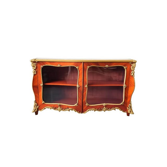 French Wooden Sideboard with Gilded Bronze Applications For Sale - Image 11 of 11