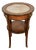 1900s Antique French Walnut & Satinwood Inlay Marble Top Side Table / End Table For Sale