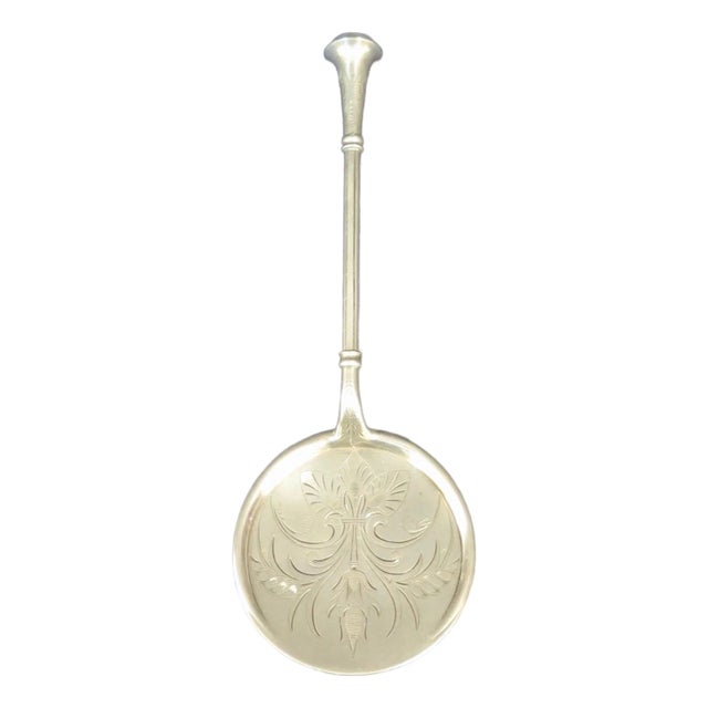 Vintage Turn of the Century Sterling Silver Tomato Server For Sale