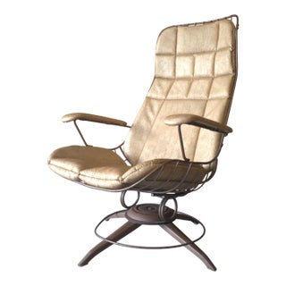 Vintage Mid Century Modern Homecrest Fiesta Lounger Rocker For Sale
