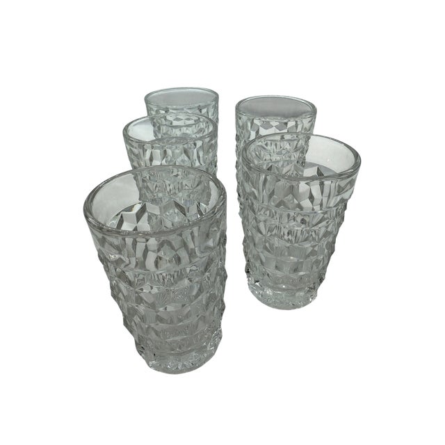 Early 20th Century Fostoria American Juice Tumbler 2056 Set of 5 For Sale - Image 5 of 8
