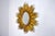 Large Golden Wood Sun Mirror, 1920s, in Very Good conditions. Designed 1920 to 1949