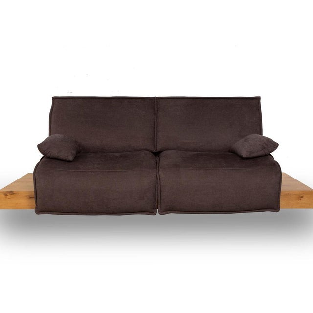 Free Motion Edit Fabric & Wood Two-Seater Sofa from Koinor For Sale - Image 4 of 14