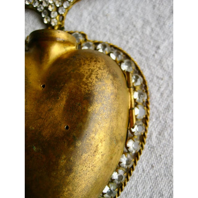 Mid 19th Century French Sacred Heart Ex-Voto 19th Century For Sale - Image 5 of 7