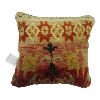 Mid 20th Century Oushak Rug Pillow For Sale