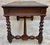 French Carved Wood Writing Table With Barley Twist Legs, Mid-20th Century For Sale - Image 11 of 17