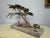 A freestanding brass bonsai tree sculpture by artist Bijan, hand-cast and torch-cut in the Brutalist style popular in the...